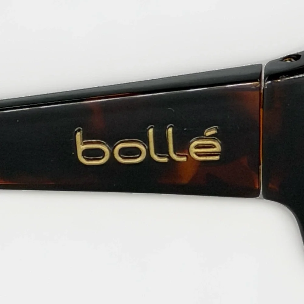Bollé Guide 11605 Polarized Sunglasses Brown Tortoise Wraparound Frames
